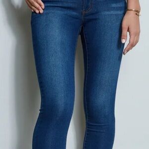 💓TAHARI SUPER STRETCH HIGH RISE SKINNY JEGGING JEANS DARK BLUE 20W SOFT!